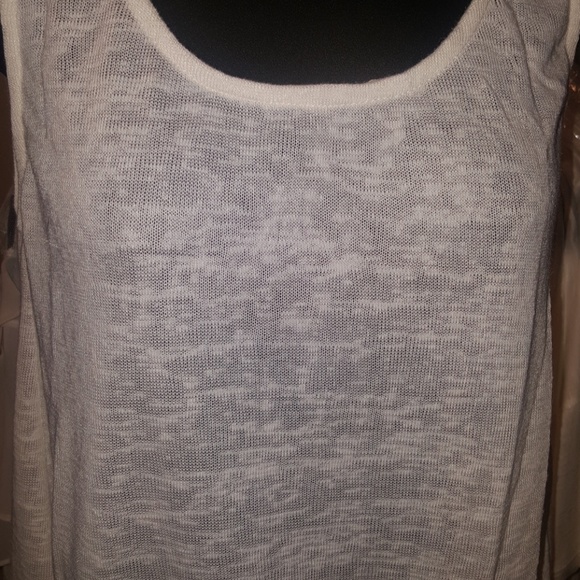 Last 2! Off White Ruffle Tunic S, M - Picture 3 of 4